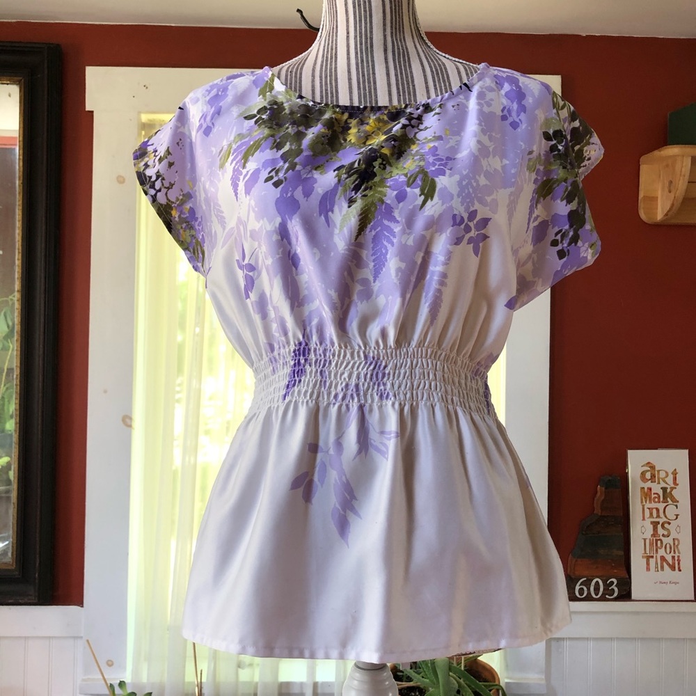 Empire waist, top.